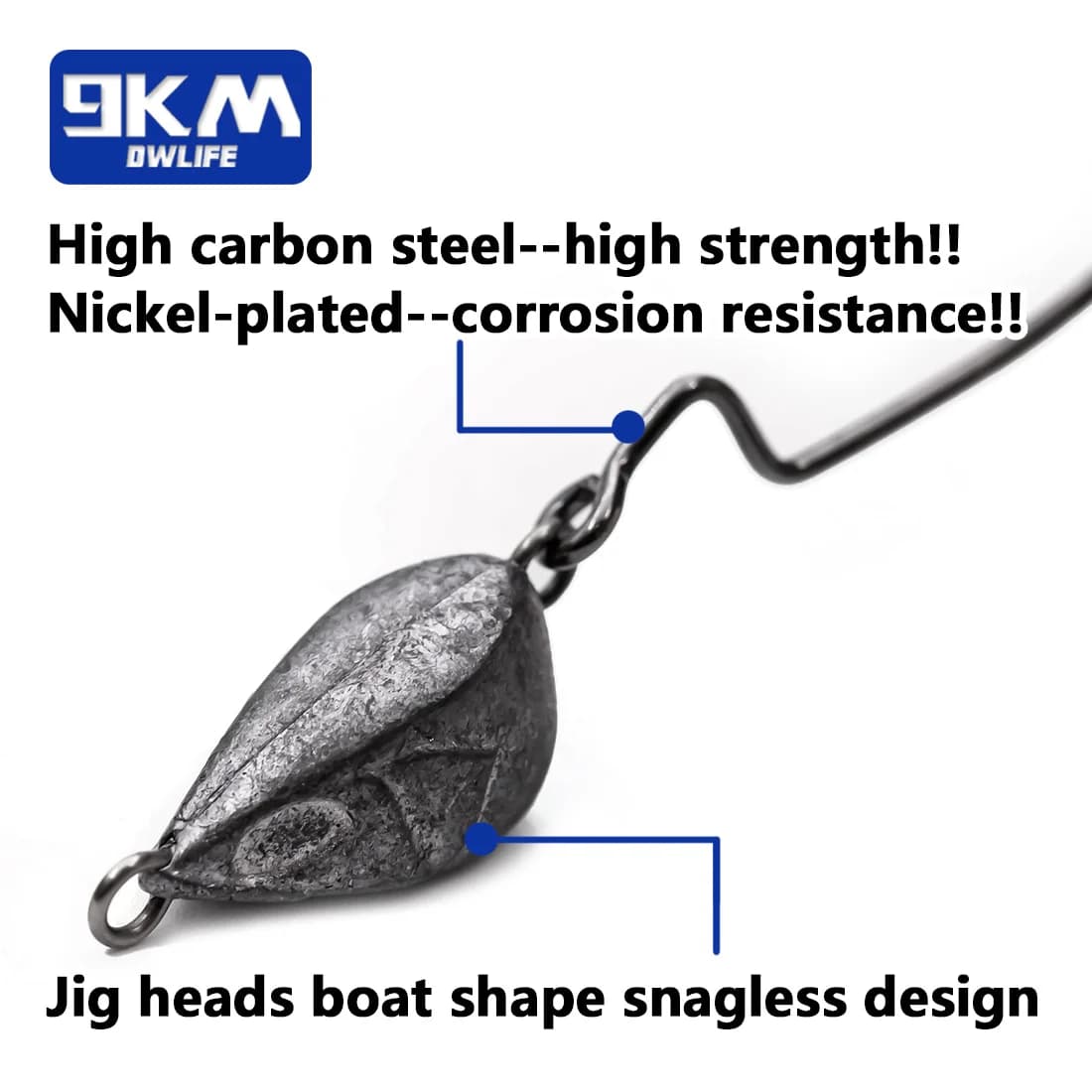Jig Head EWG гачки з широким зазором для м'яких приманок